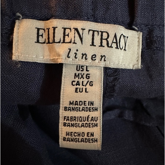 Ellen Tracy linen pants size L - Picture 8 of 8